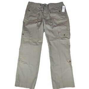 NWT Women Size 14 Gorp Utility Hiking LL Bean Olive Favorite Fit Pants